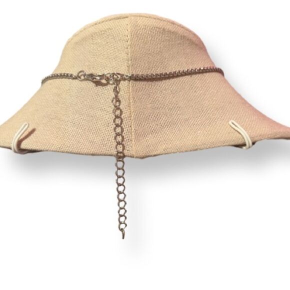 Yurman Style Clear Rhinestone Filigree Pendant Silver Necklace - Picture 4 of 4